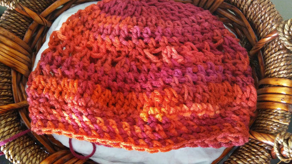 Fall Auburn & Sienna Pullover Crochet Beanie